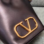 Valentino Mini Vlogo Signature Bucket Bag In Nappa Leather